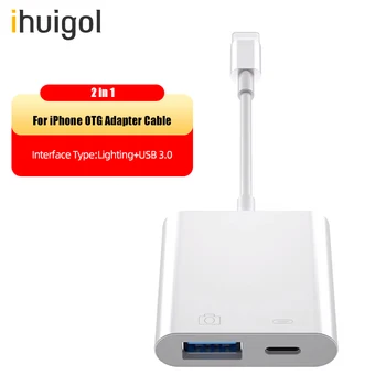 Ihuigol Apple OTG Adapteris, USB 3.0, Skirta 