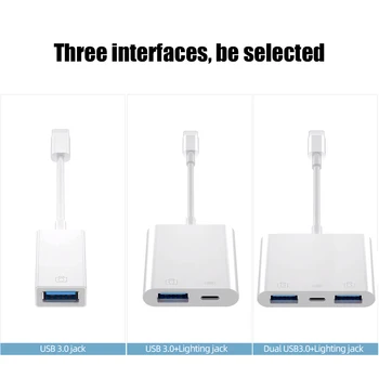 Ihuigol Apple OTG Adapteris, USB 3.0, Skirta 