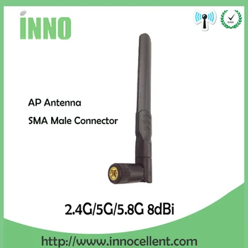 2vnt 2.4 GHz 5.8 Ghz 5G antena 8dbi SMA Male Dual Band wifi Antena 8dBi Kryptinės Antenos WI FI antena bevielio maršrutizatoriaus antenos