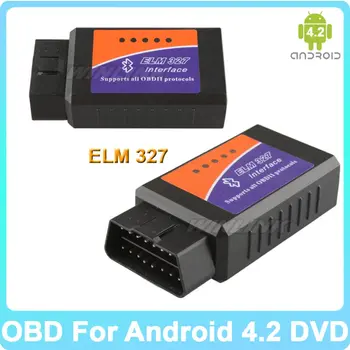 Tik Ownice Automobilių DVD Karšto Automobilių Diagnostikos Įrankis ELM327 OBD II ELM 327 Bluetooth Automobilio Sąsaja Skaitytuvas Kodas Skaitytojas