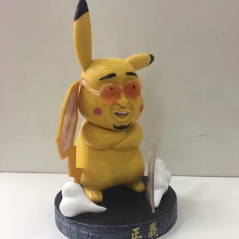 TAKARA TOMY Pokemon Modelis Ornamentu Pikachu COS Teisingumo Ypikachu Pav FigmaKids Žaislai Vaikams, Juokinga Dovana