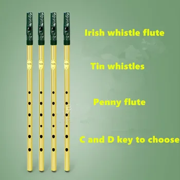 Airiška Fleita, Švilpukas Feadog C D Pagrindiniai Tin Švilpukas Airijos Penny švilpukas 6 Skylę Klarnetas, Fleita Nikeliuotas Flauta Muzikos Instrumentas