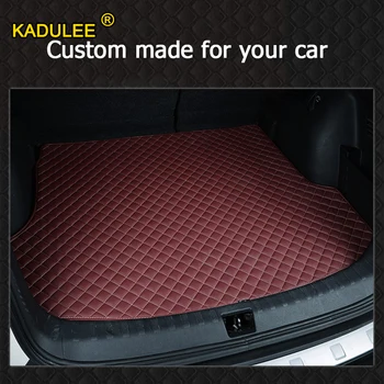 KADULEE custom automobilio bagažo skyriaus kilimėlis Audi visi medels A6L R8 Q3 Q5 Q7 S4 RS TT Quattro A7 A8 A3 A4 A5 custom automobilių linijinių krovinių