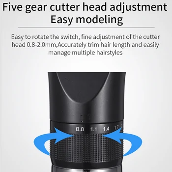 VGR 15W Didelės Galios LCD Skaitmeninis Ekranas Plaukų Clipper Profesionalios Plaukų Žirklės Vyrų Elektros Barzda Cutter Plaukų Pjovimo Mašina
