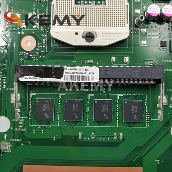 Akemy X75A Mainboard ASUS X75VB X75A X75VD X75V X75VC nešiojamojo kompiuterio plokštę 4GB-RAM HM76 SLJ8E Paramos i3 i5 i7