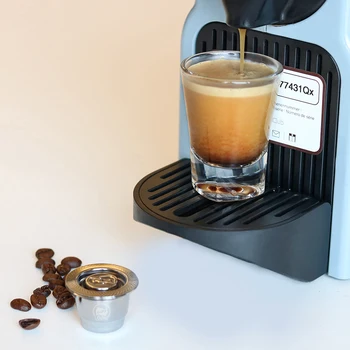 ICafilas Daugkartinio naudojimo Kavos Filtrai Nespresso Nerūdijančio Plieno Daugkartiniai Kavos Kapsulė Pod Dripper Ardyti Už Espreso kavos Aparatas