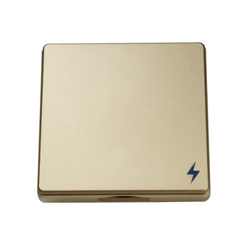 Geltonas auksas Sienos mygtuką Perjungti ir Nuotolinio RF Siųstuvas 433MHz Universalus AC110V 220V Imtuvas LED Šviesos ir Lubų Lempa