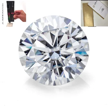 Nuo 3mm Iki 15mm D Spalva VVS1 Prarasti Moissanite Praeiti Diamond Išbandyti Natūralios rąsto Mossanite Karoliukai Balti Puikus Prarasti Akmens