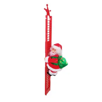 Juokingas Kalėdų Senelio Elektros Lipti Laiptais Kabinti Apdailos Kūrybos Kalėdų Dekoro Kalėdų Eglutė Lėlės Muzikos Vaikas Žaislą Dovanų