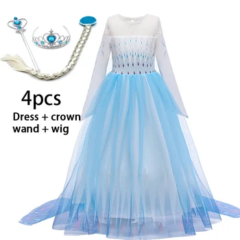 Mergaičių Suknelė Vasaros Elsa Princesė Suknelės Mergaitėms, Vaikams, Elegantiškas Gimtadienio Cosplay Suknelė Vaikų Drabužių 8 10 12 2020 Metai