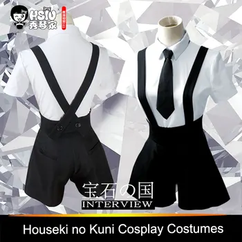 HSIU Aukštos Kokybės Anime Houseki no Kuni Kostiumai Phosphophyllite Diamond Bort bodysuit Cosplay Kostiumai, Aksesuarai Jumpsuits