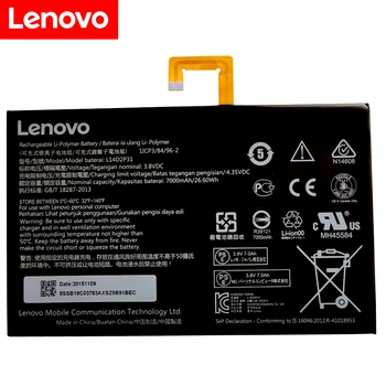 Naujas originalus L14D2P31 7000mAh Baterija Lenovo Tab 2 TAB2 A10-70F A10-70L A10-70LC TB2 X30L TB2-X30F TB2-X30M Batterij