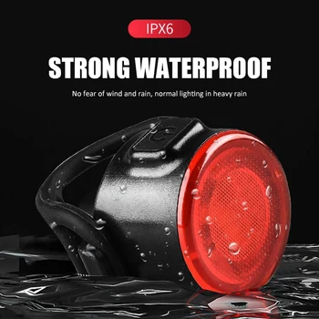 IPX6 500 MAh Mini LED Dviračių Uodegos Šviesos Usb Mokamas Dviratį Galiniai Žibintai Vandeniui Saugos Įspėjimas Dviračių Šviesos Bike Accessories