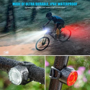 IPX6 500 MAh Mini LED Dviračių Uodegos Šviesos Usb Mokamas Dviratį Galiniai Žibintai Vandeniui Saugos Įspėjimas Dviračių Šviesos Bike Accessories