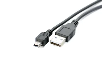 5M Mini USB Kabelis USB 2.0 Tipas A-Mini-B Male Kabelio Įkrovimo Laidą GoPro Hero 3+, Hero HD, PS3 , Mobilieji Telefonai, MP3 ,Camrea