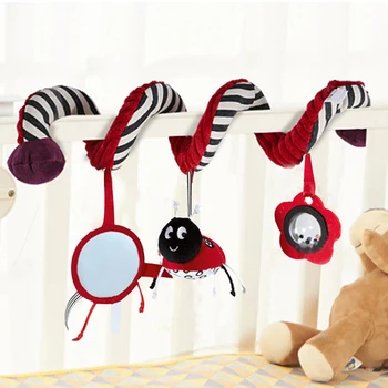 Dybug Cute Kūdikių Babyplay Žaislai Veiklos Spiralės Bed & Vežimėlio, Žaislų Rinkinys Kabo Varpas Lovelę Barška Smegenų Žaidimas, Žaislai, Kūdikių