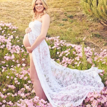 Vasaros nėščia suknelė Pora motinystės fotografija rekvizitai maxi Motinystės suknelė Nėrinių Motinystės Suknelė Išgalvotas fotografavimo nuotraukų Plius Dydis