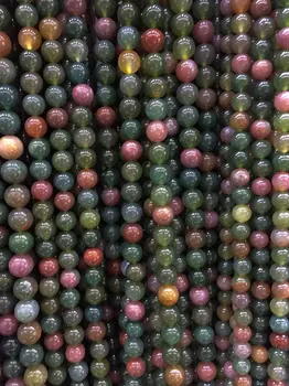 Gamtos A+ indijos agatas apvalūs karoliukai prarasti Granulių maišyti spalvinga siuvinėti Papuošalai Priėmimo 
