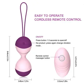 Lytis Kamuolius Vibruojantis Kiaušinis Nuotolinio Valdymo Belaidis Vibratorius Klitorio Kegel Makšties Rutuliukai Kegel Simuliatorius Smart Kamuolys Moterų Žaislas