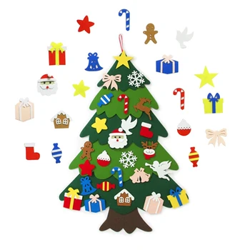 Mielas Manė, Kabančios Audinio Kalėdų Eglutė Advento Kalendorius Su Kišenėmis Kalėdų Dekoracijos Vaiko Vaikas, Žaislų, Dovanų