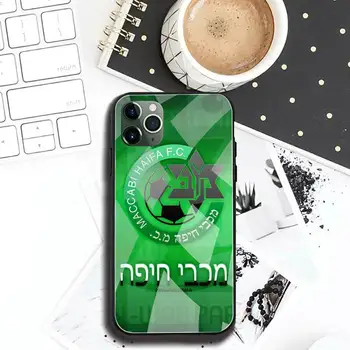 Futbolo maccabi haifa, Telefono dėklas Grūdintas Stiklas iPhone 11 Pro XR XS MAX 8 X 7 6S 6 Plus SE 2020 atveju