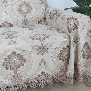 Aukštos kokybės sofa cover Šeniliniai Medvilnės 3/4 sėdynės paprasta sofa atveju neslidūs Sofa Apima Individualų Sofa Cover 180x300cm