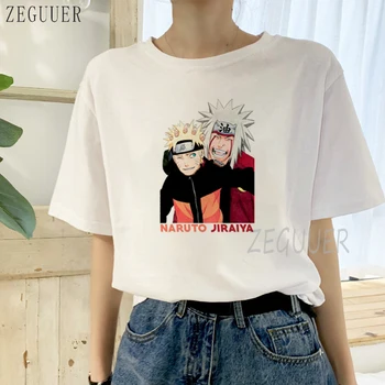 Naruto Anime Ir Jiraya Tumblr Instagram moteriški Marškinėliai Vasaros Mados Moterų, T-marškinėliai, Unisex Viršūnes Grafinis Trišakiai Trumpi Rankovėmis