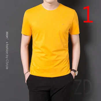 2020t-marškinėliai vyriški trumparankoviai tendencija vasaros korėjos versija gražus drabužiai jaunimo Slim pusė rankovės