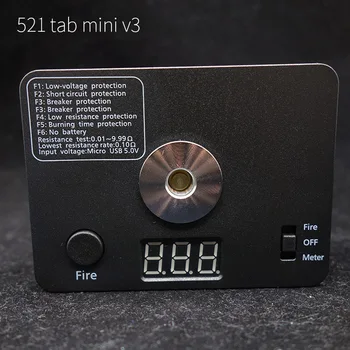 521 Tab Mini V3 Skaitmeninis Varžos Ohm Metrų Testeris LED 