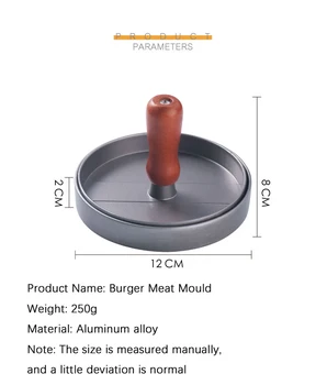 Aliuminio Lydinys Mėsainiai Paspauskite Netikras Zuikis Paspauskite Pelėsių Burger Maker Paspauskite Mėsos Įdaru Pelėsių Hamburger Presai Virtuvės Įrankiai Mėsos Įrankiai