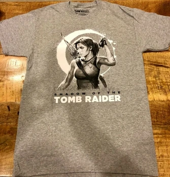 Plėšikauti Žaidimų Dėžė T-Shirt Tomb Raider Šešėlis Tomb Raider Lara Croft Pilka