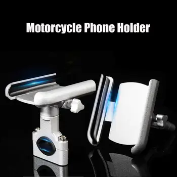 Naujas Aliuminio Lydinio Motociklo Telefono Turėtojas Paramos galinio vaizdo Veidrodis Mobiliojo Moto Laikiklis GPS Dviračio Rankenos Laikiklis