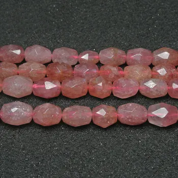 12x16mm Gamtos Aspektų Laisvas Pink Cherry Quartzs Karoliukai Papuošalai Priėmimo Karoliukai, Apyrankės, 15
