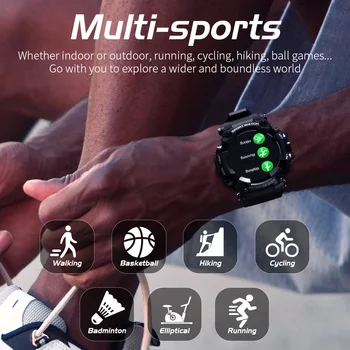 Moka Sporto Smart Žiūrėti Lauko Patikima Smartwatches Fitness Tracker Visiškai Jutiklinis Ekranas Širdies ritmo Monitorius Skambučių Priminimas Telefono