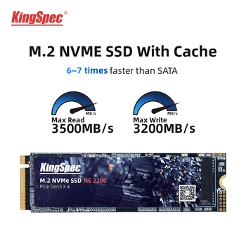 KingSpec NVMe M. 2 512 gb ssd m.2 1 tb 2TB SSD su Dram pcie NVMe M pagrindinius Vidaus Standžiojo Disko 2280 KOMPIUTERIO, Nešiojamojo kompiuterio Darbalaukį su Cache