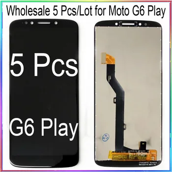 Didmeninė 5 Vnt./daug Moto G6 Žaisti LCD Ekranas su Touch 