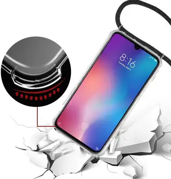 Padengti Skaidrus Anti-Shock Kabinti su Laido Motorola Moto G7 Galia (4G) 6.2 