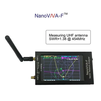 NanoVNA-F Vektoriaus Tinklo Analizatorius SWR Matuoklis 50KHz-1,5 GHz 4.3 Colių IPS TFT Skaitmeninis Ekranas Trumpųjų MF HF VHF Antena Analizatorius