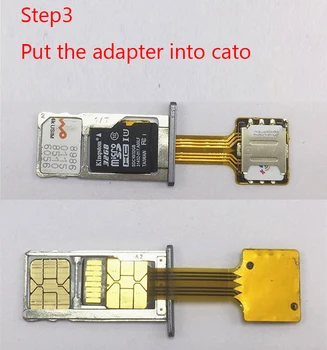 10vnt/daug Hibridinių Dvigubai Dual SIM, Micro SD Adapteris, skirtas 