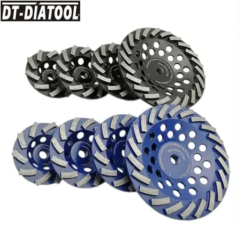 DT-DIATOOL 1pc Dia 100/115/125/180mm Diamond Segmentuoti Turbo Taurės Šlifavimo Ratas, Betono, Granito, su M14 arba 5/8-11 sriegis