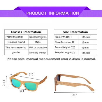 SITJNS Rankų darbo Bambuko rėmo vintage akiniai nuo saulės moterims Prekės ženklo Poliarizuoti saulės akiniai Paplūdimio Anti-UV akiniai Bambuko Akiniai nuo saulės