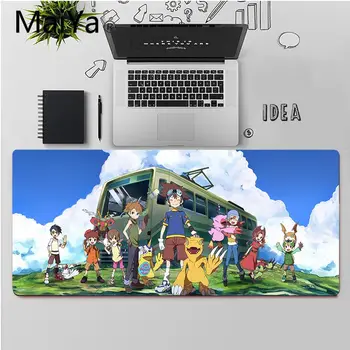 Maiya Aukščiausios Kokybės Animacinių filmų Digimon Didelis Pelės mygtukai PC Kompiuteris kilimėlis Nemokamas Pristatymas Didelis, Mouse Pad Klaviatūros Kilimėlis