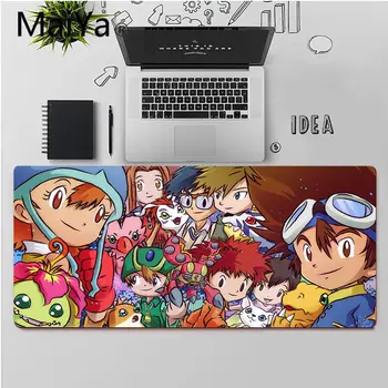 Maiya Aukščiausios Kokybės Animacinių filmų Digimon Didelis Pelės mygtukai PC Kompiuteris kilimėlis Nemokamas Pristatymas Didelis, Mouse Pad Klaviatūros Kilimėlis