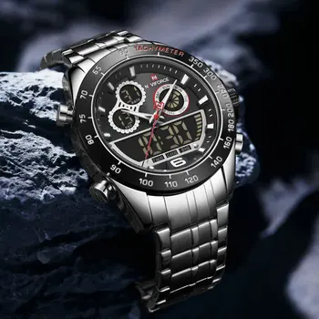 NAVIFORCE Chronograph Watch Vyrų Viršuje Prabangos Prekės Kvarciniai Laikrodžiai Daugiafunkcis Laikrodis atsparus Vandeniui 2020 Naujas Mados reloj hombre