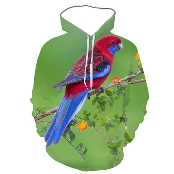 Papūga serija naujas patogus hoodie pavasarį ir rudenį gyvūnų 3D skaitmeninis spausdinimas mados karšto pardavimo punktas