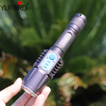 YUPARD XM-L2 T6 LED maitinimo Žibintuvėlį, Fakelą mobiliojo galia banko USB mokestis 18650 baterija Protingas kempingas medžioklės, žvejybos šviesos