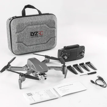 L106 Pro RC Drone GPS 4K HD Dual Camera 5G WiFi FPV Profesionalus Dviejų Anixs, Gimbal, Sulankstomas Quadcopter Nuotolinio valdymo Atstumas 1.2 km