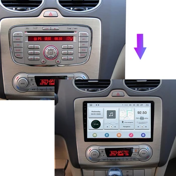 2.5 D IPS Ekranas Automobilio Radijo Ford Focus 2004-2011 Paramos DVR Galinio vaizdo Kamera, Stereo Grotuvas GPS Navigaciją PX5 PX6 su DSP