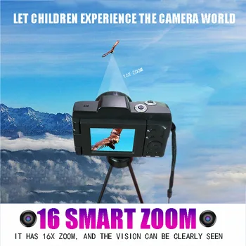 Skaitmeninis Full HD1080P 16x Digital Zoom Fotoaparatas Profesionalus 4K HD Kamera, Vaizdo Kameros Vlogging Aukštos raiškos kamera Kamera