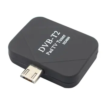 TV Antena DVB-T2 TV Imtuvas Skaitmeninis Micro USB Imtuvas Android Padas su OTG DVB T2, DVB-T PAD HD TV Stick 